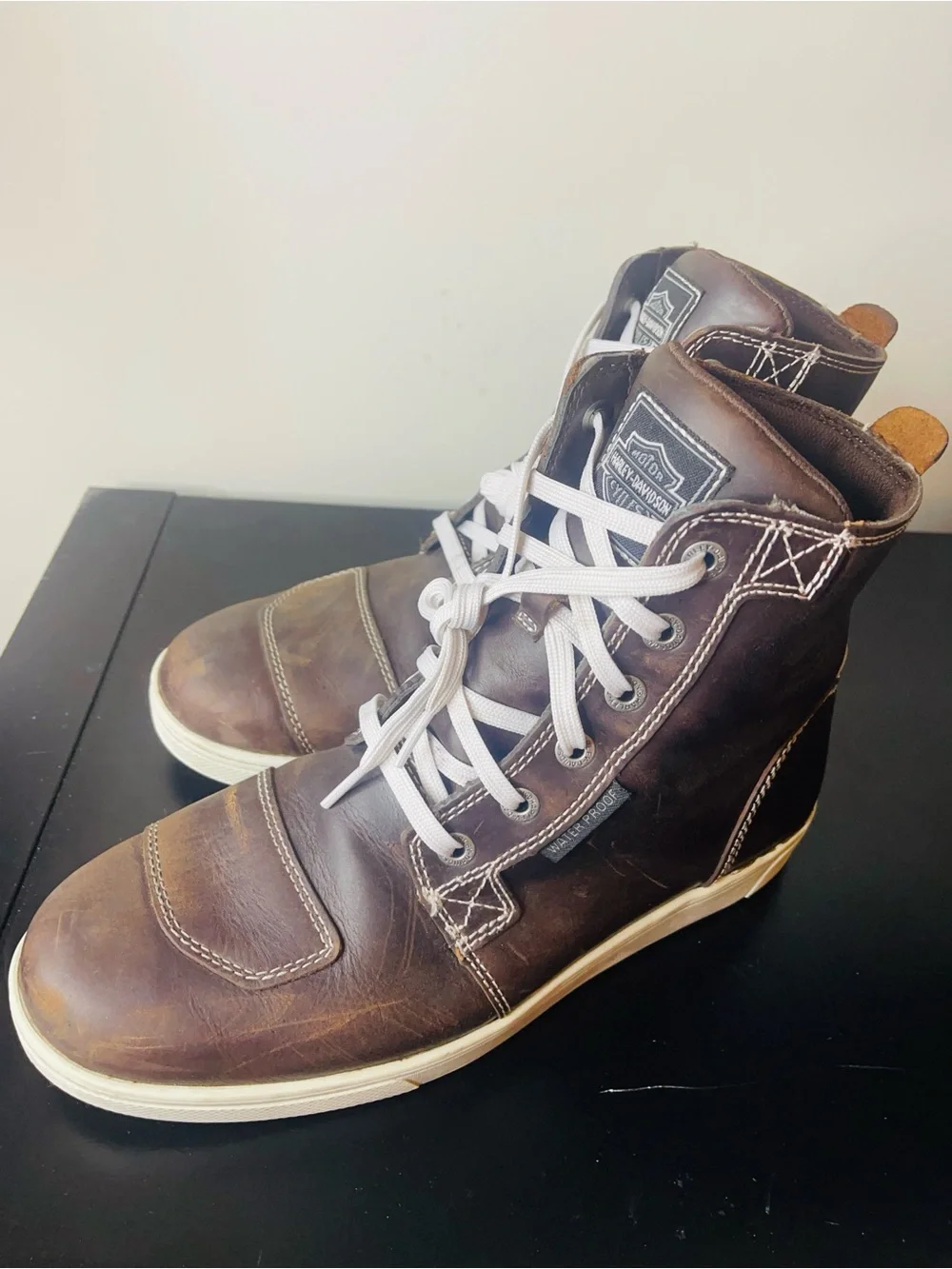 Harley-Davidson | Men's Sz 9 Brown Leather Lace-Up Boots